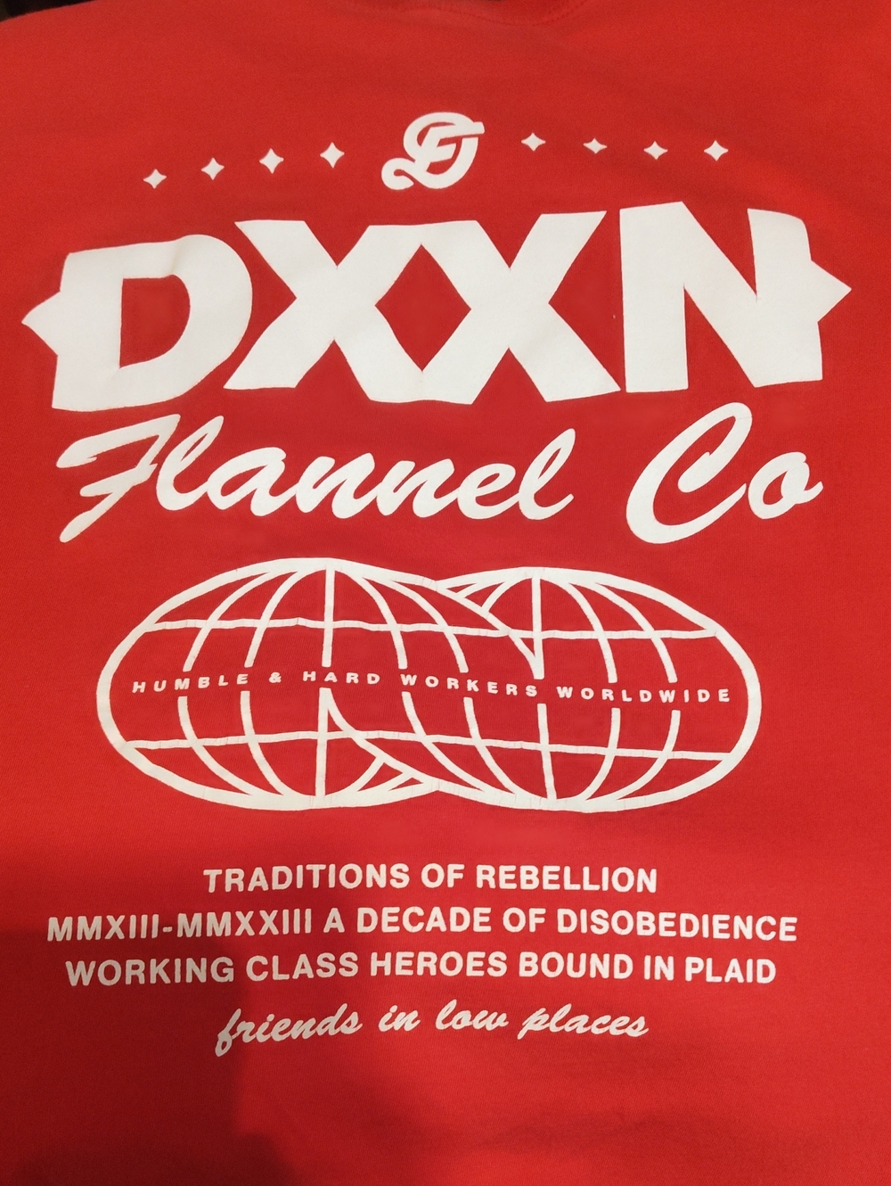 DIXXON Red Graphic Short Sleeve Tee